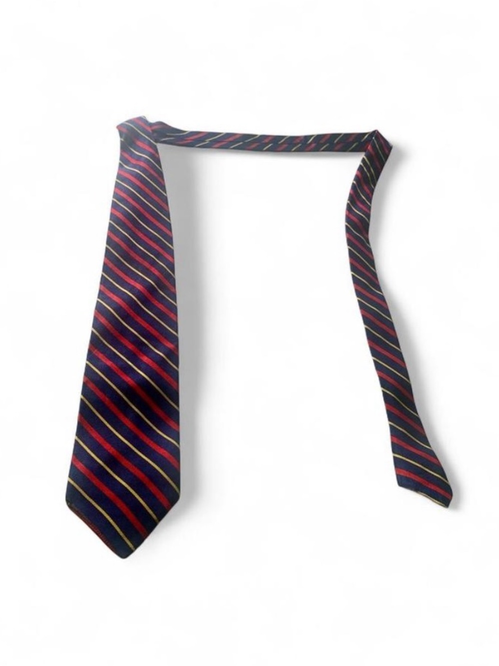 Brooks brothers striped silk formal  tie necktie blue